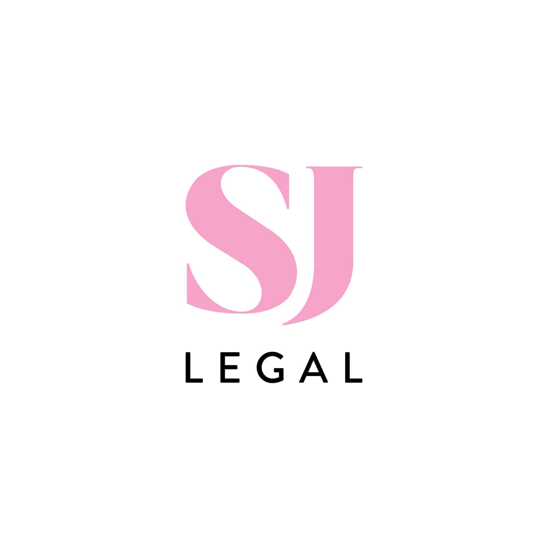 SJ Legal logo designed by Vanilla Hayes