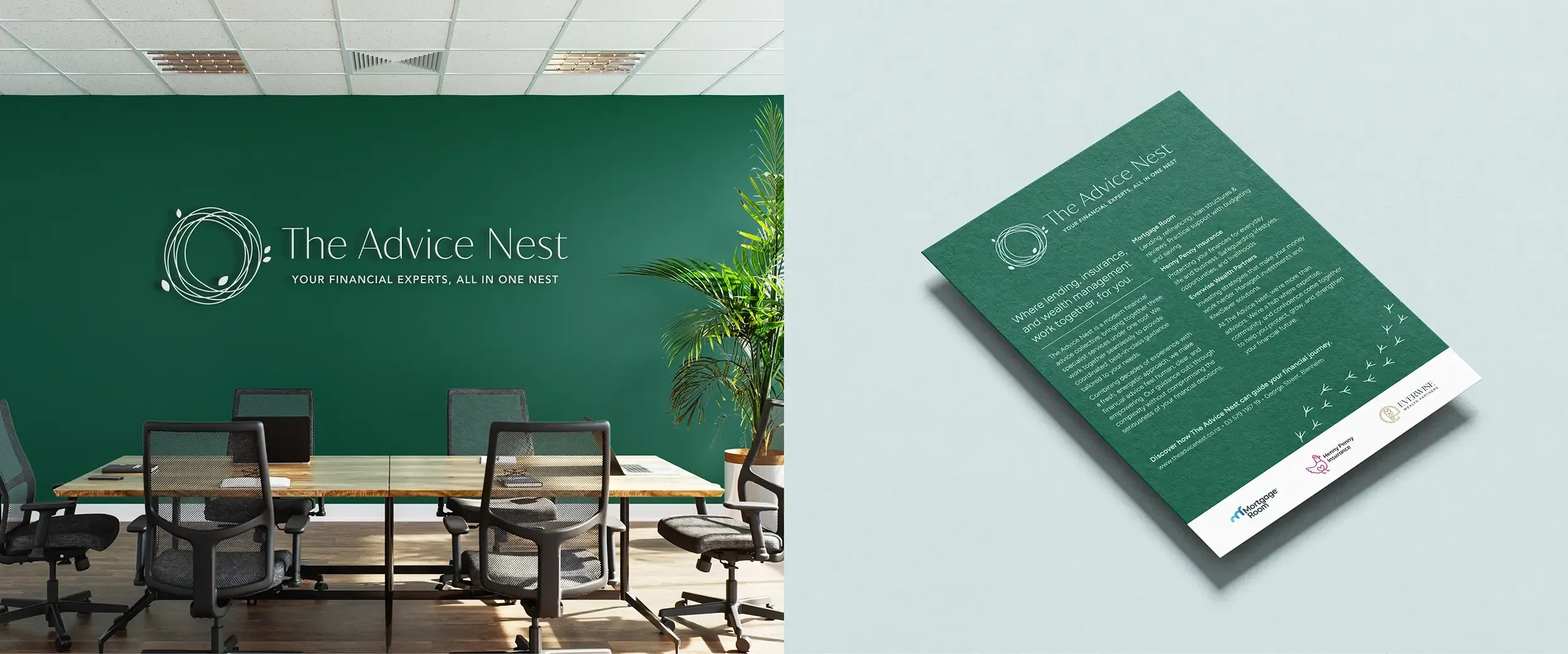 The Advice Nest branding by Vanilla Hayes Ltd in Blenheim, New Zealand