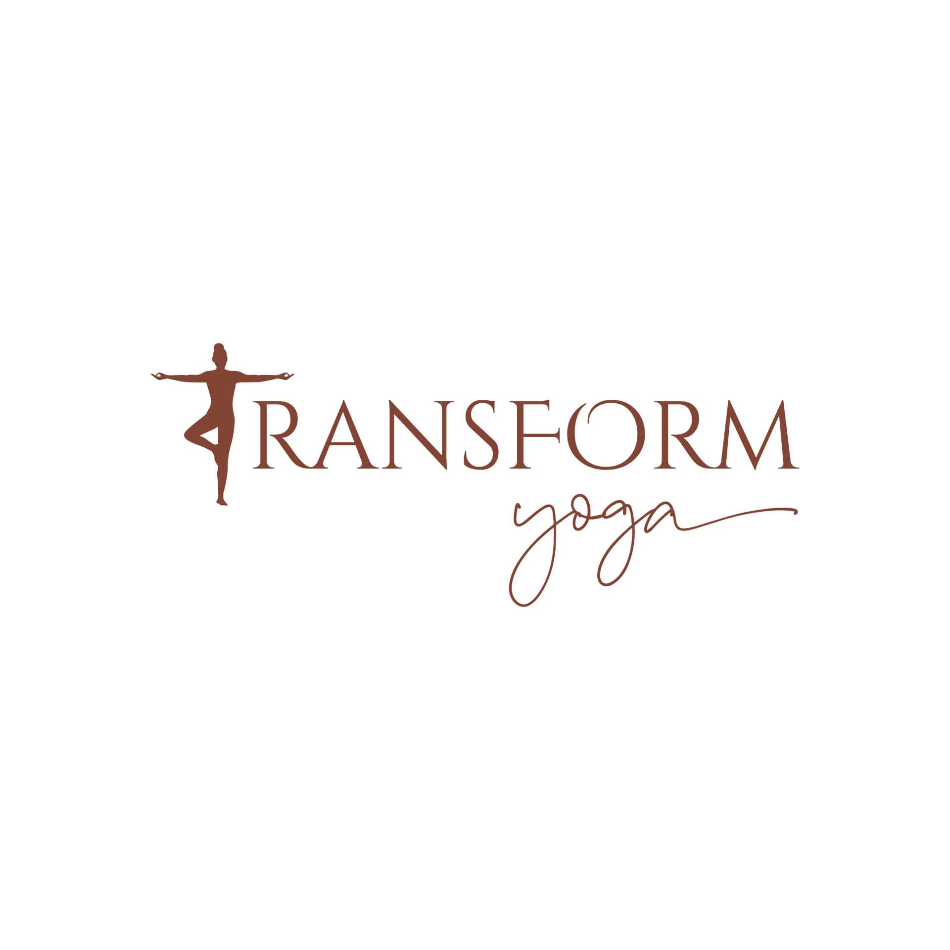 Transform Yoga logo designed by Vanilla Hayes
