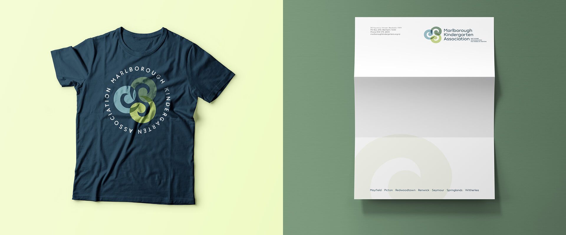 Marlborough Kindergarten Association branding by Vanilla Hayes Ltd in Blenheim, New Zealand