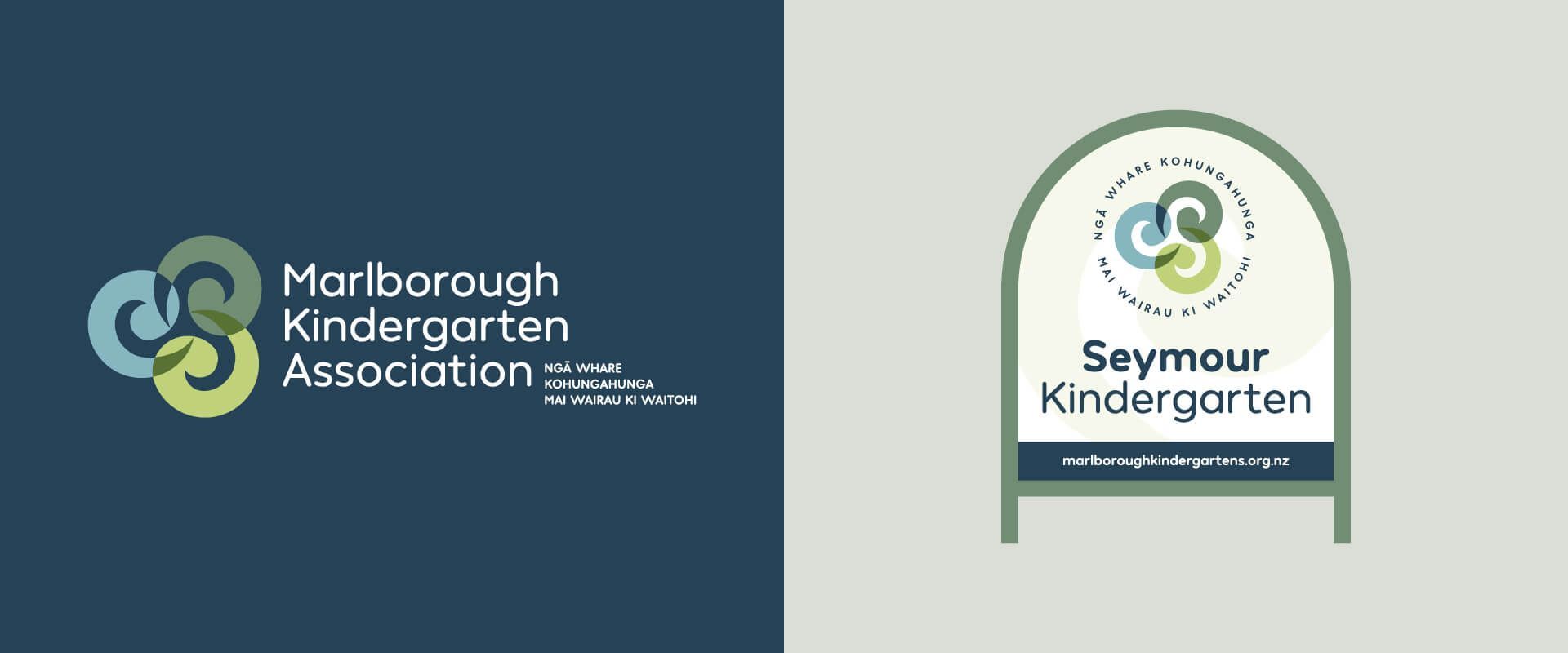 Marlborough Kindergarten Association branding by Vanilla Hayes Ltd in Blenheim, New Zealand