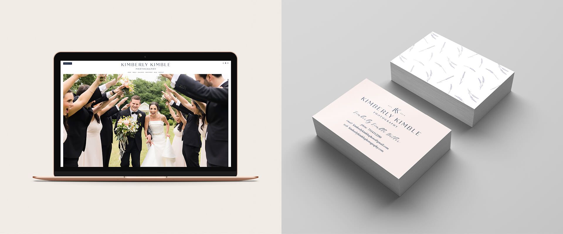 Kimberly Kimble Photography branding by Vanilla Hayes Ltd in Blenheim, New Zealand