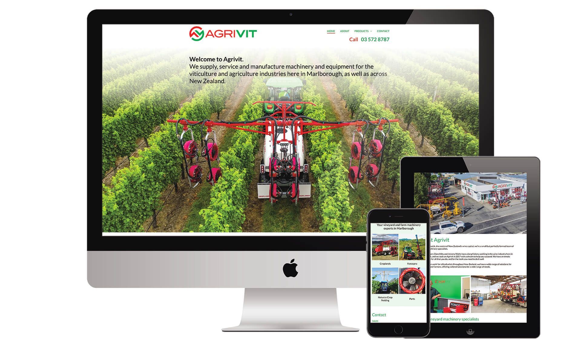 Agrivit website designed by Vanilla Hayes creative design studio in Blenheim, Marlborough, New Zealand