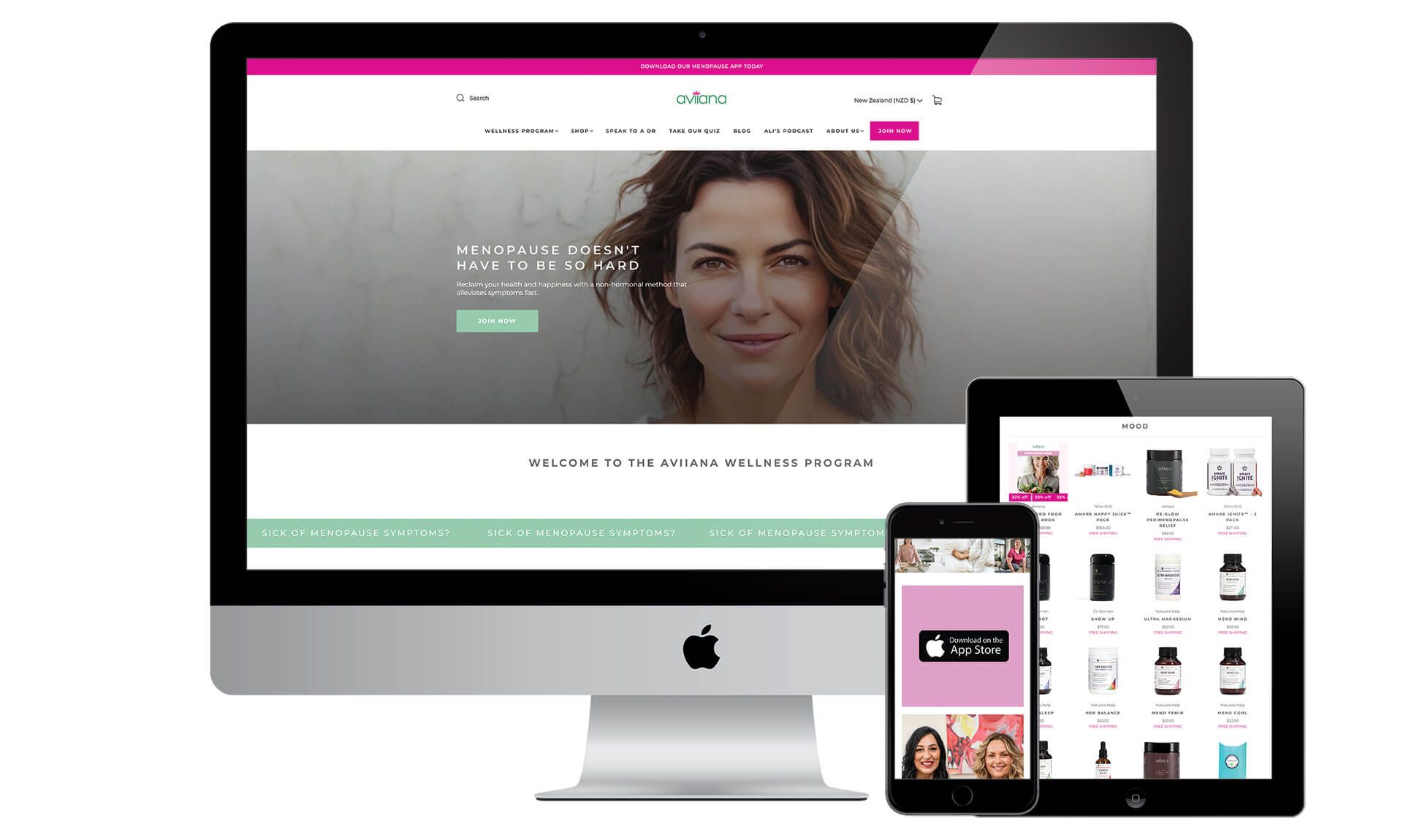Aviiana website designed by Vanilla Hayes creative graphic design studio in Blenheim, Marlborough, New Zealand