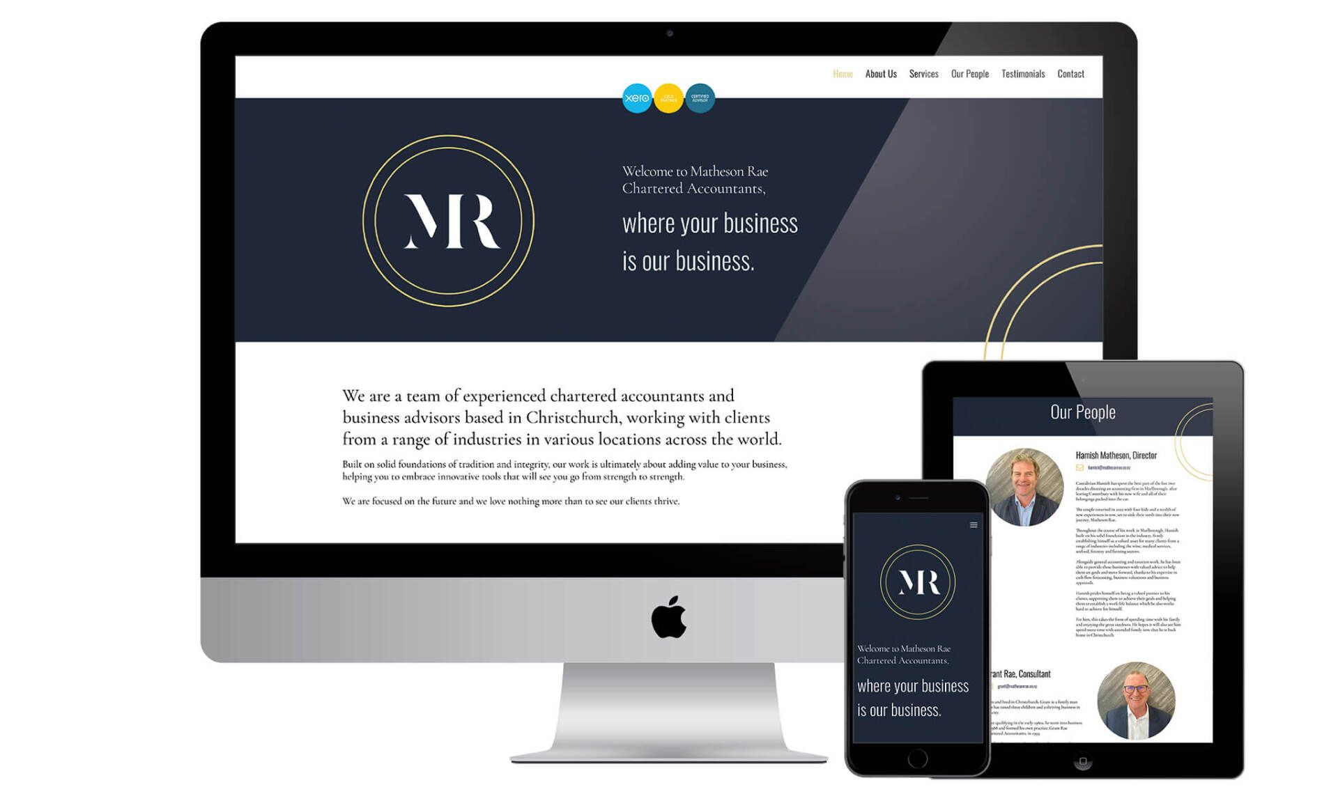 Matheson Rae website designed by Vanilla Hayes creative graphic design studio in Blenheim, Marlborough, New Zealand