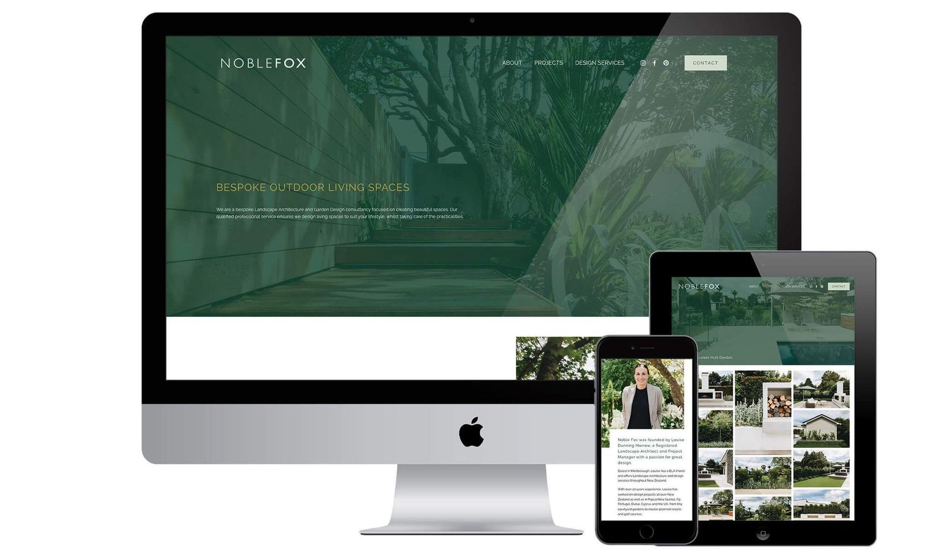 Noble Fox website designed by Vanilla Hayes creative graphic design studio in Blenheim, Marlborough, New Zealand