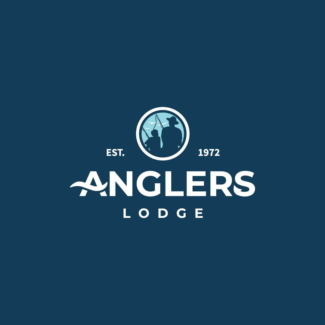 Anglers Lodge logo designed By Vanilla Hayes