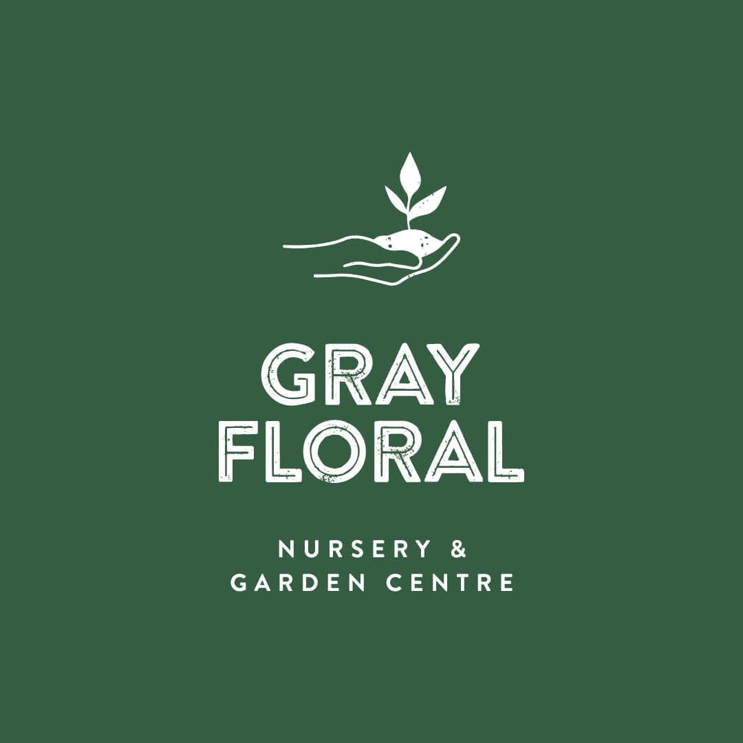 Gray Floral logo designed By Vanilla Hayes