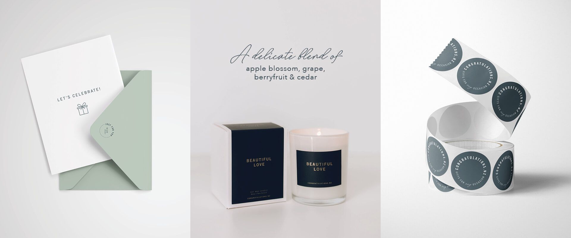 Congratulations branding by Vanilla Hayes Ltd in Blenheim, New Zealand