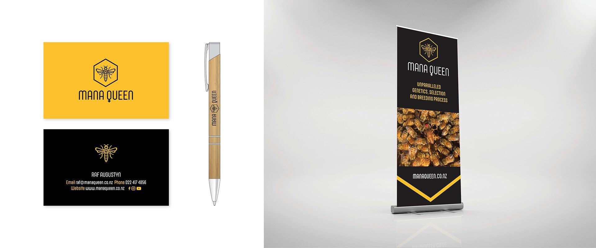 Mana Queen branding by Vanilla Hayes Ltd in Blenheim, New Zealand
