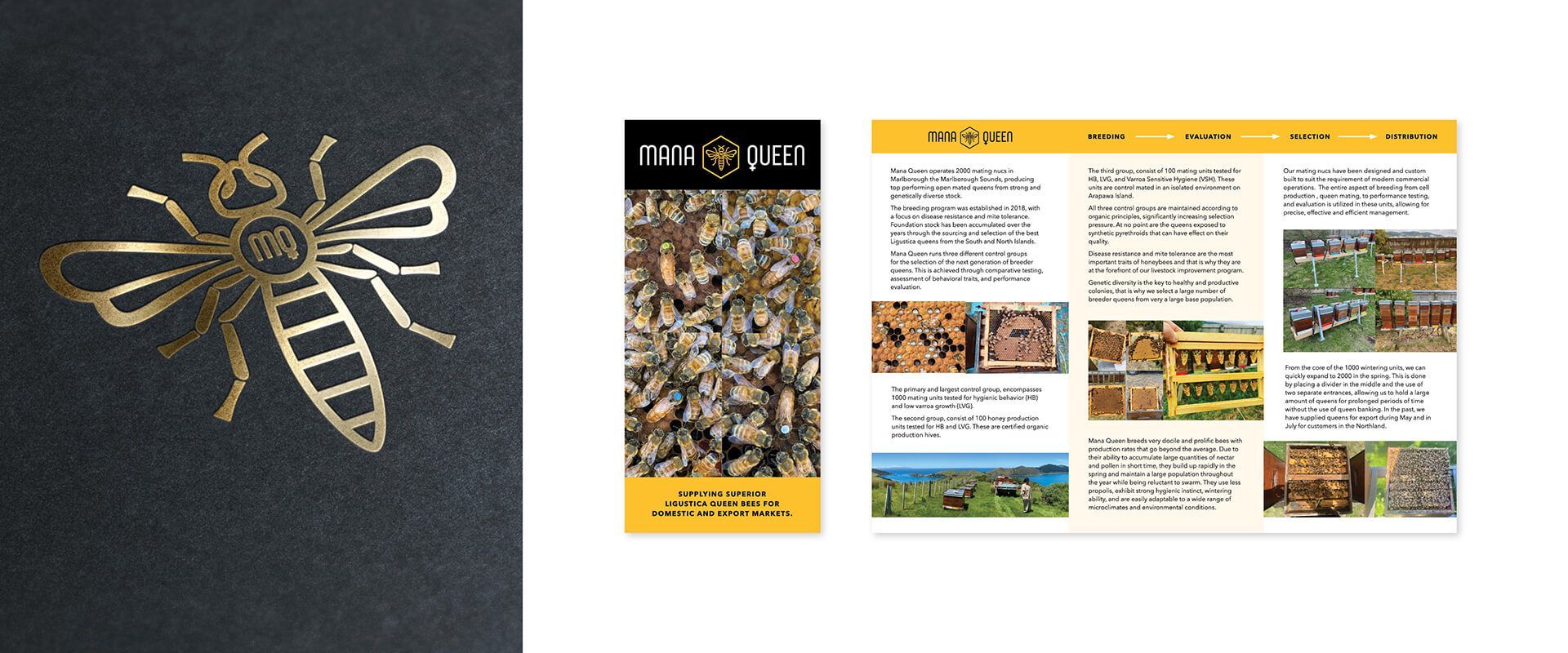 Mana Queen branding by Vanilla Hayes Ltd in Blenheim, New Zealand