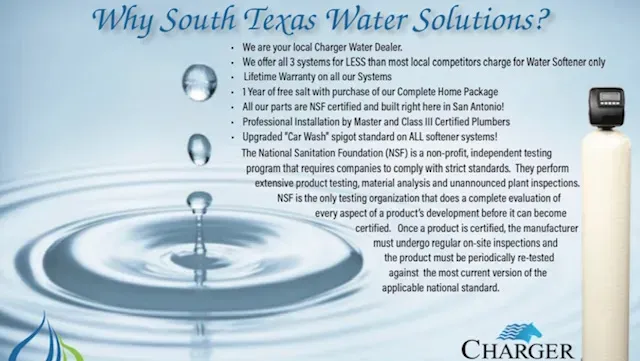 An advertisement for south texas water solutions