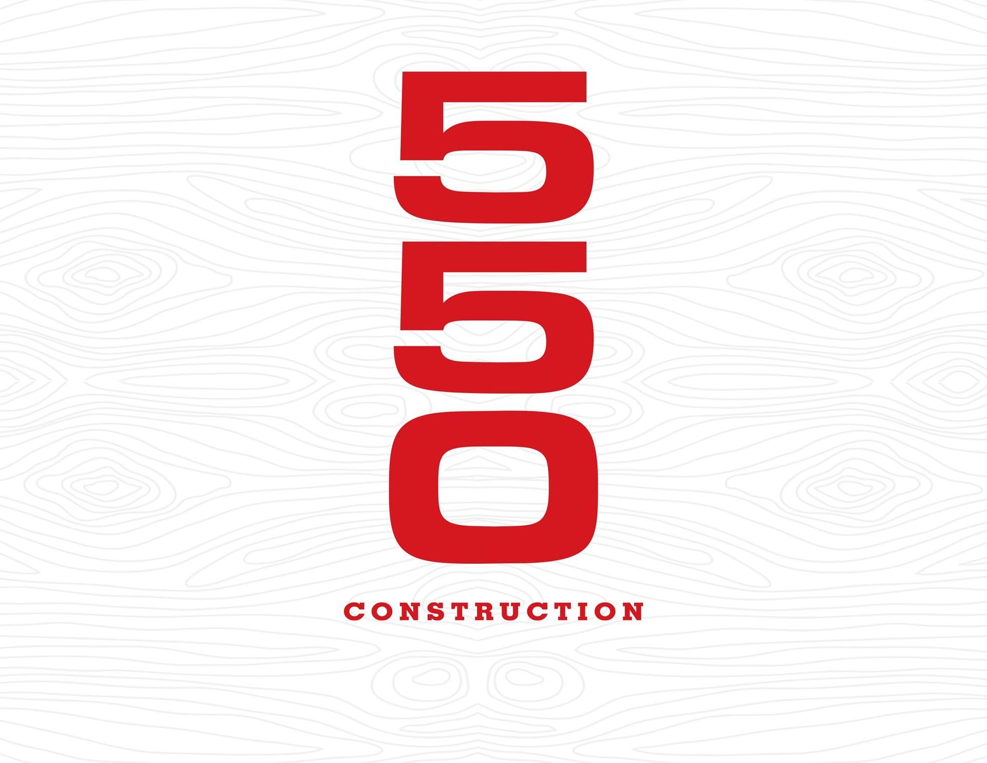 The number 550 in large red font stacked vertically above the word 
