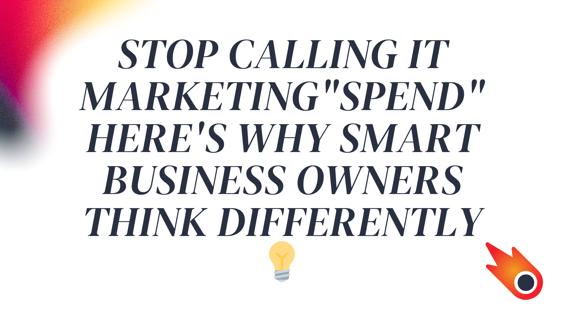 Stop calling it marketing