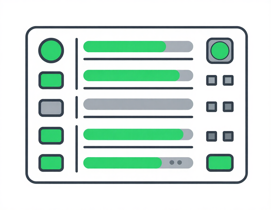 Abstract control panel illustration