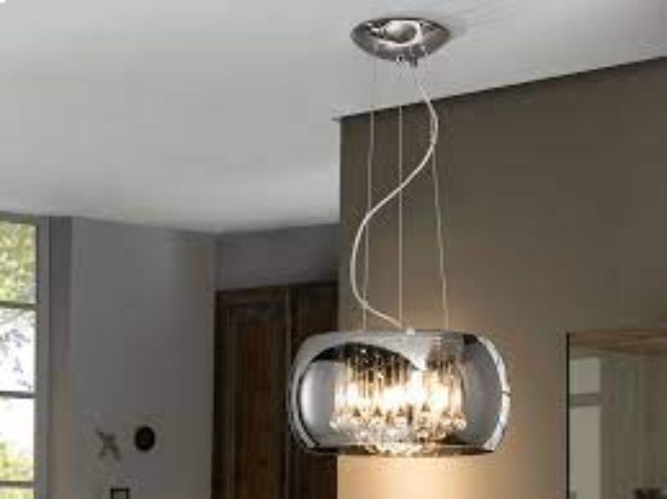 lampadario lucido argentato