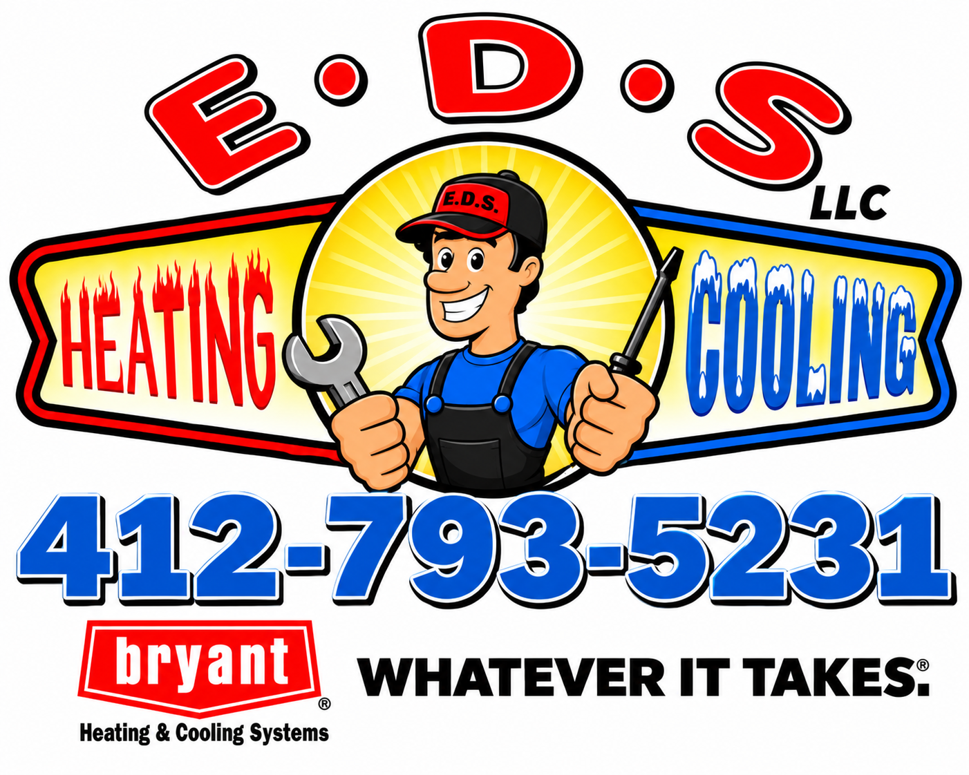 E.D.S Heating & Cooling Logo