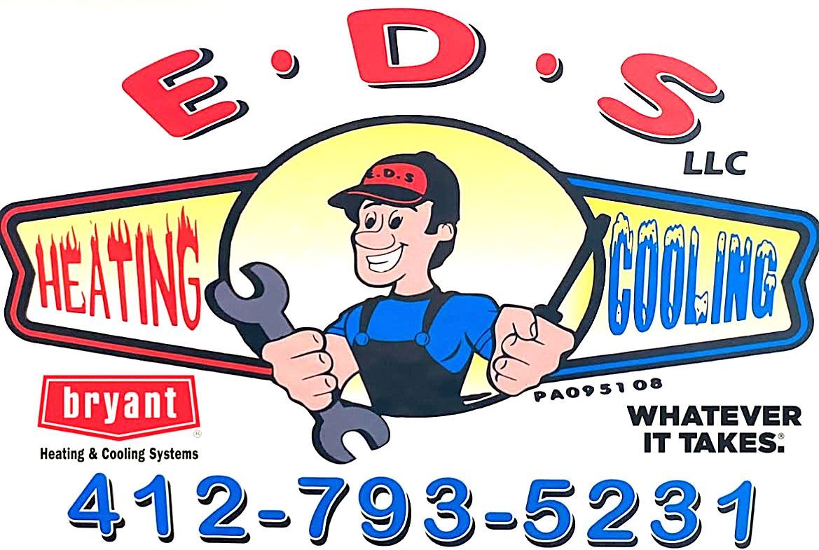 e.d.s heating and cooling logo footer