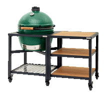 Big Green Egg  Small Grill With Table — Regency Gas Fireplace in Port Murray, NJ