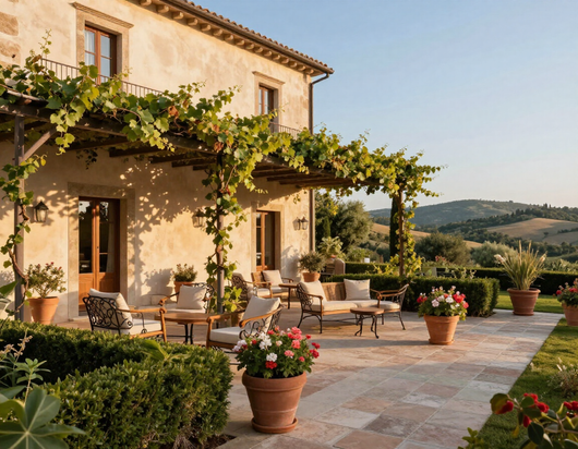 Strutture ricettive con giardini e terrazze curate
