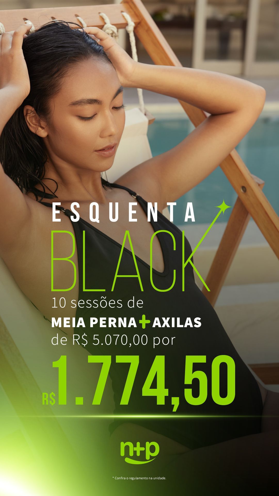 Promoção Meia Perna e Axilas Esquenta Black