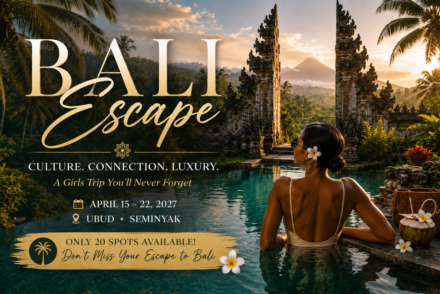 Bali 2027 hosted group trip with Girlfriends on the Go