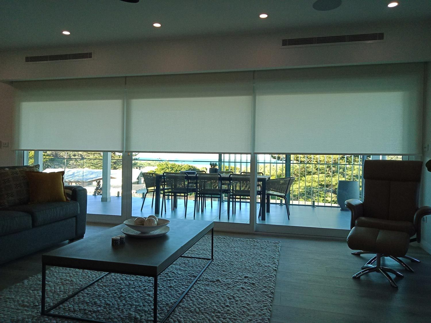 Roller Blinds On The Living Area