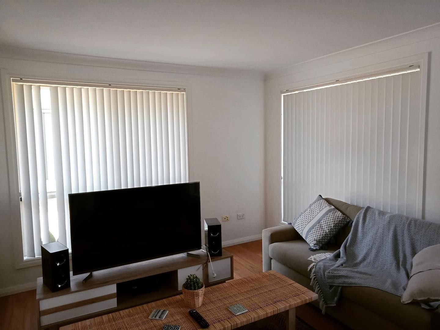 Vertical Blinds On The Living Area