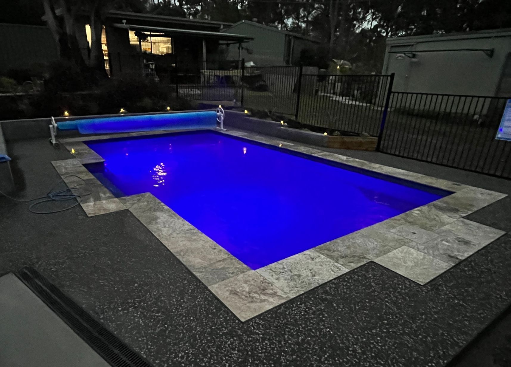 There is a Large Swimming Pool in the Backyard — Steve Merrick Family Swimming Pools in Failford, NSW
