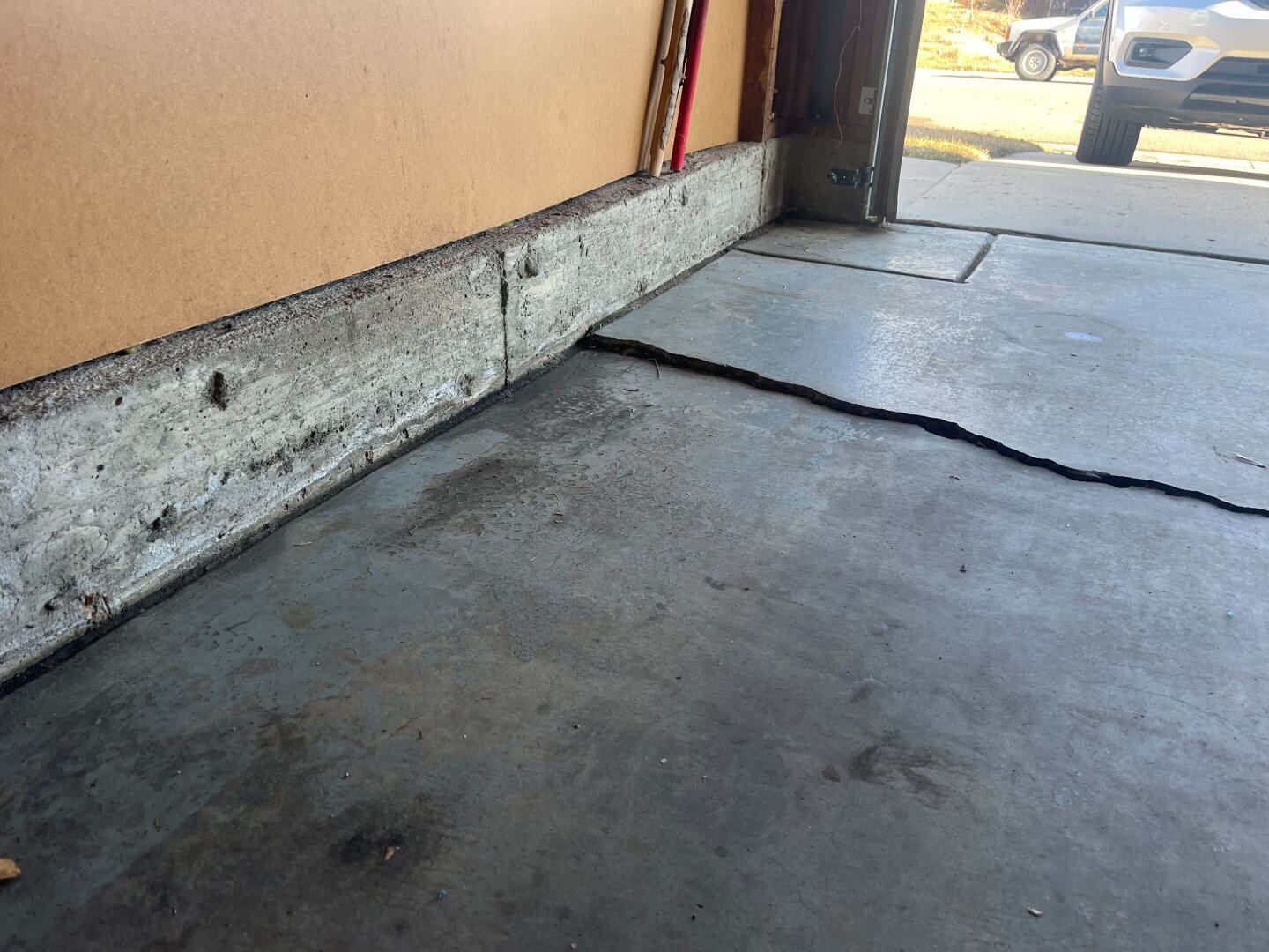 garage foundation cracking due to clay soil issues