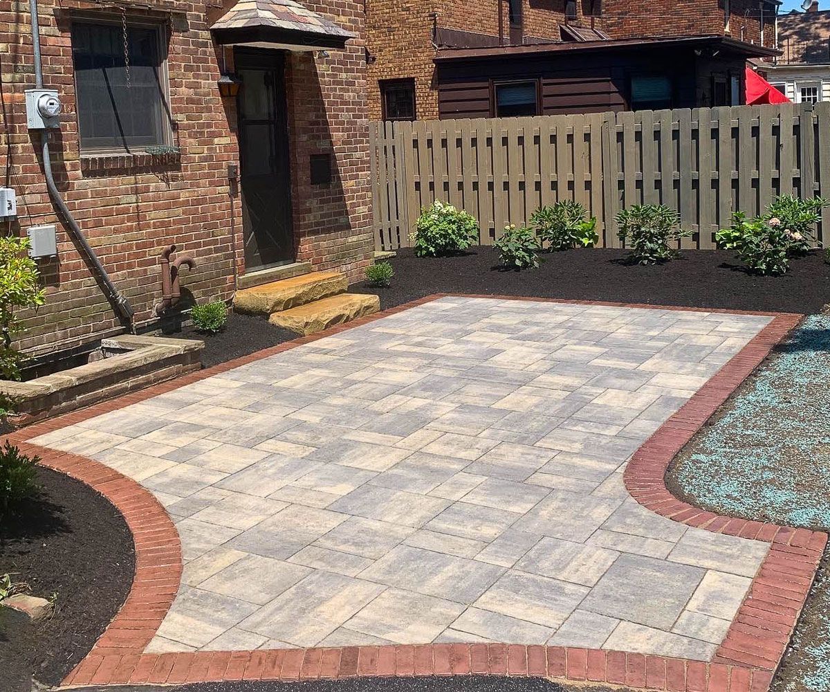 Bath, Ohio Interlocking paver patio block designed and installed by Chidsey Landscape & Design
