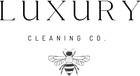 Luxury Cleaning Co. logo with a bee illustration on a white background