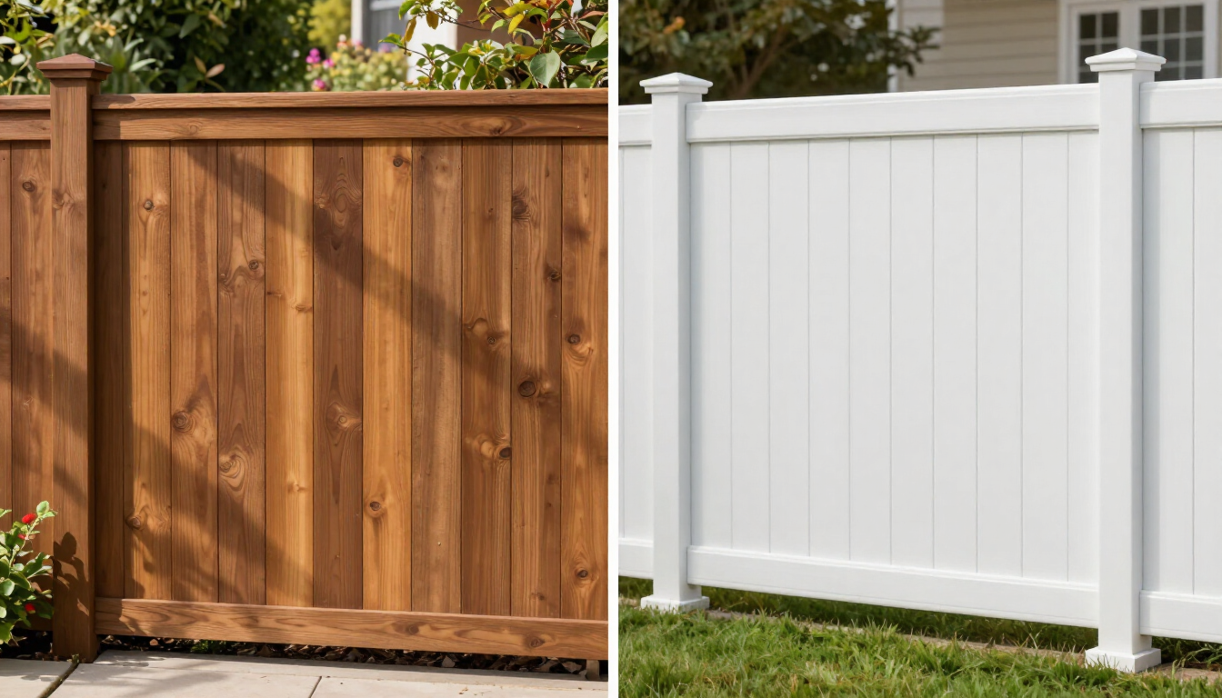 wood fence vs vinyl fence