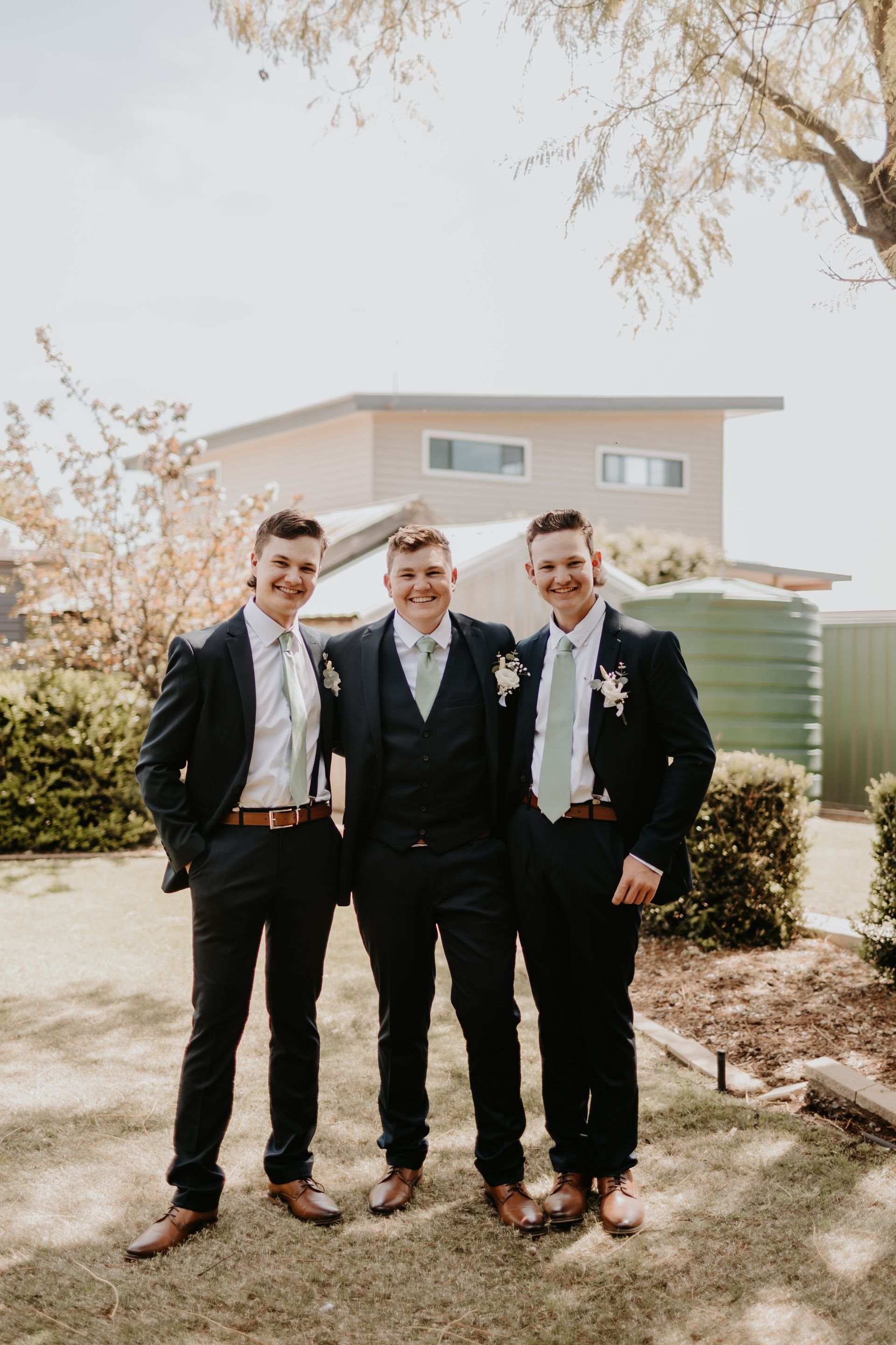 Three Men in Suits — Denise's Flower Studio In Dubbo, NSW