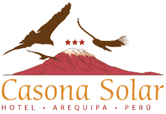 Cóndores marrones volando sobre una montaña roja con un pico blanco; texto 