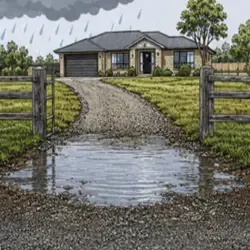 Flooded driveway Icon 
