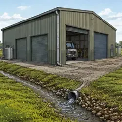 Rural shed drainage Icon 