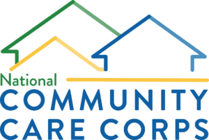 AmeriCorps Seniors logo in navy blue and white