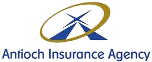 Logo for Antioch Insurance Agency with blue and gold design.