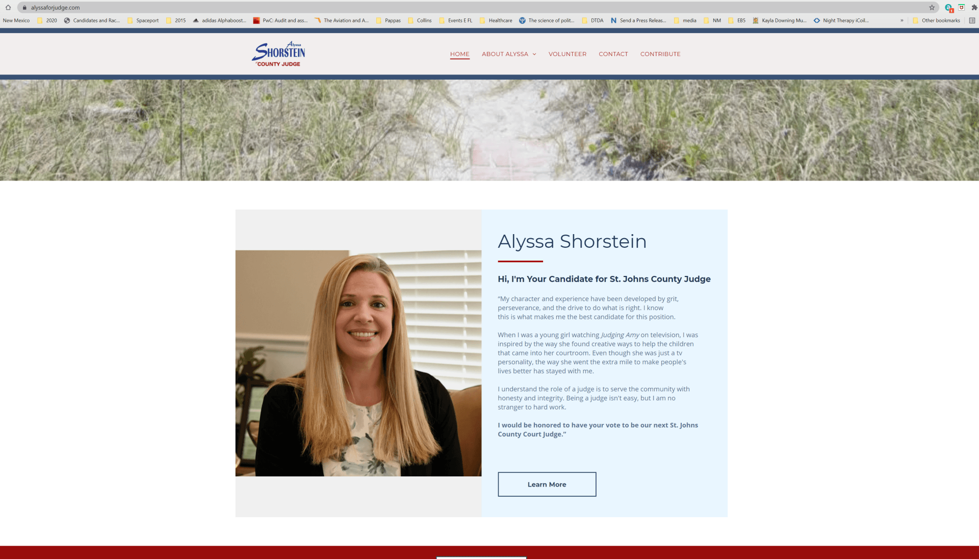 Political Campaign Website