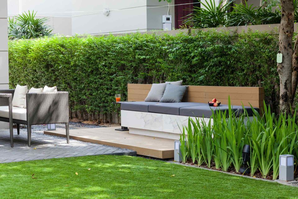 garden with out door seating
