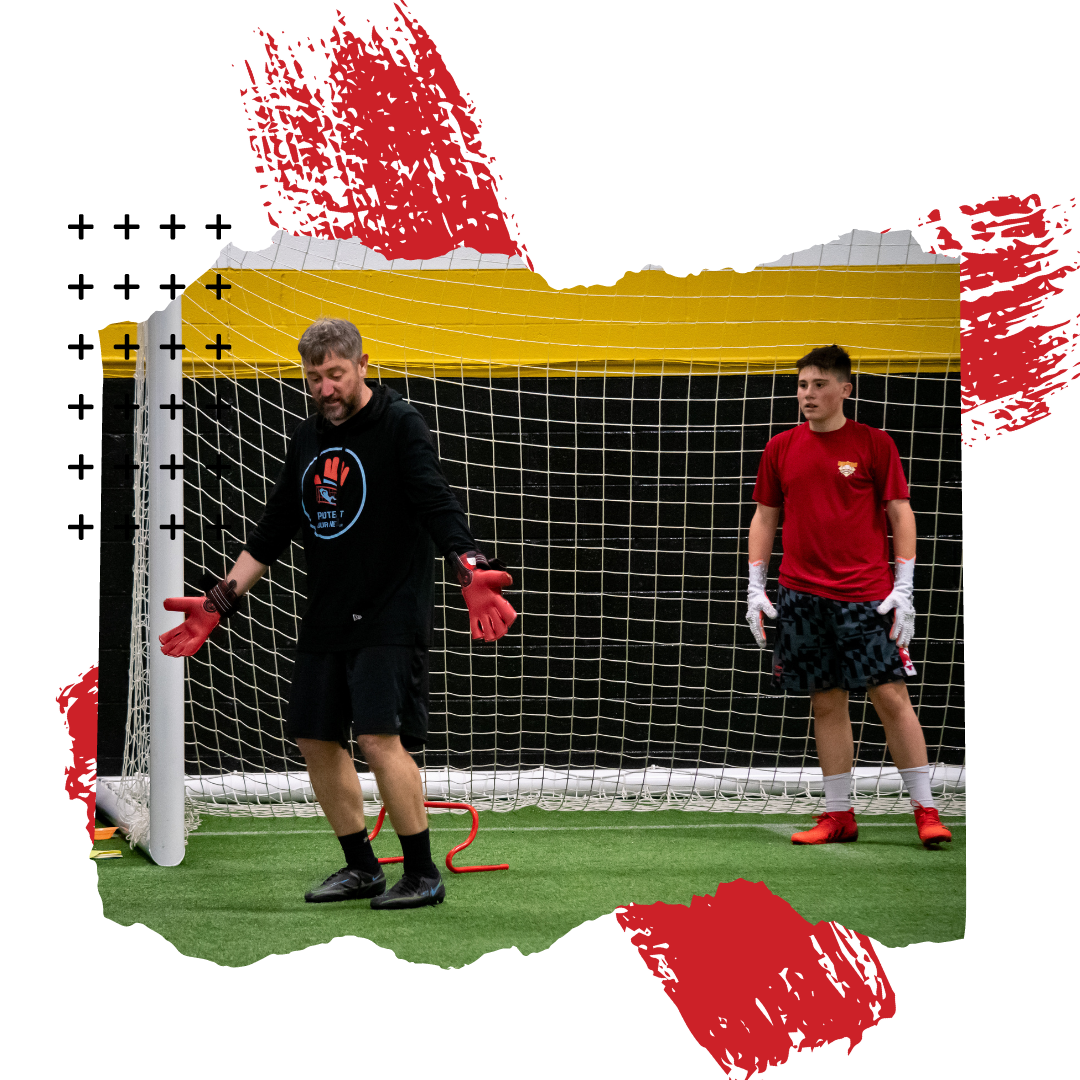 Zach Keesecker training male goalkeeper