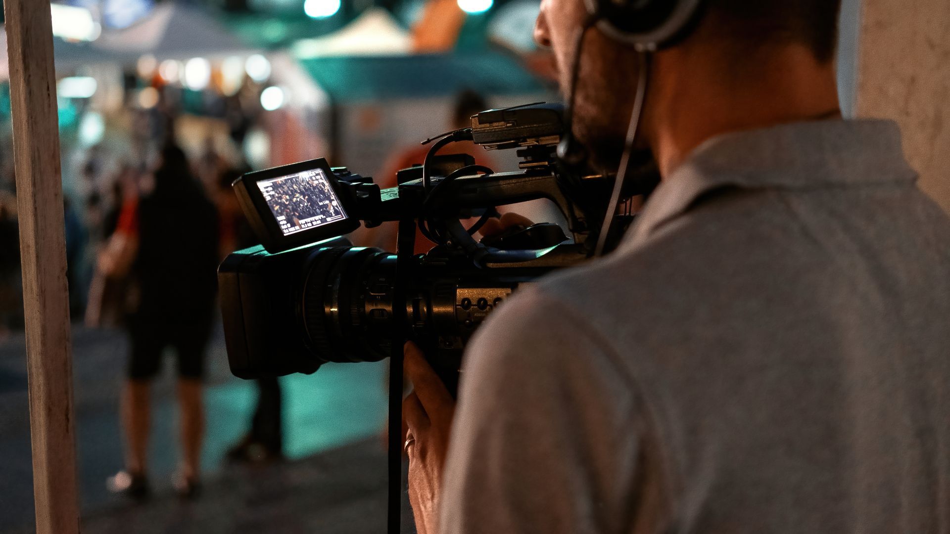 Camera-man filmando