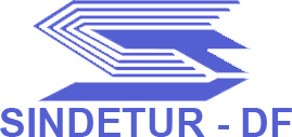 Logotipo da ŞİNDETUR - DF em azul.