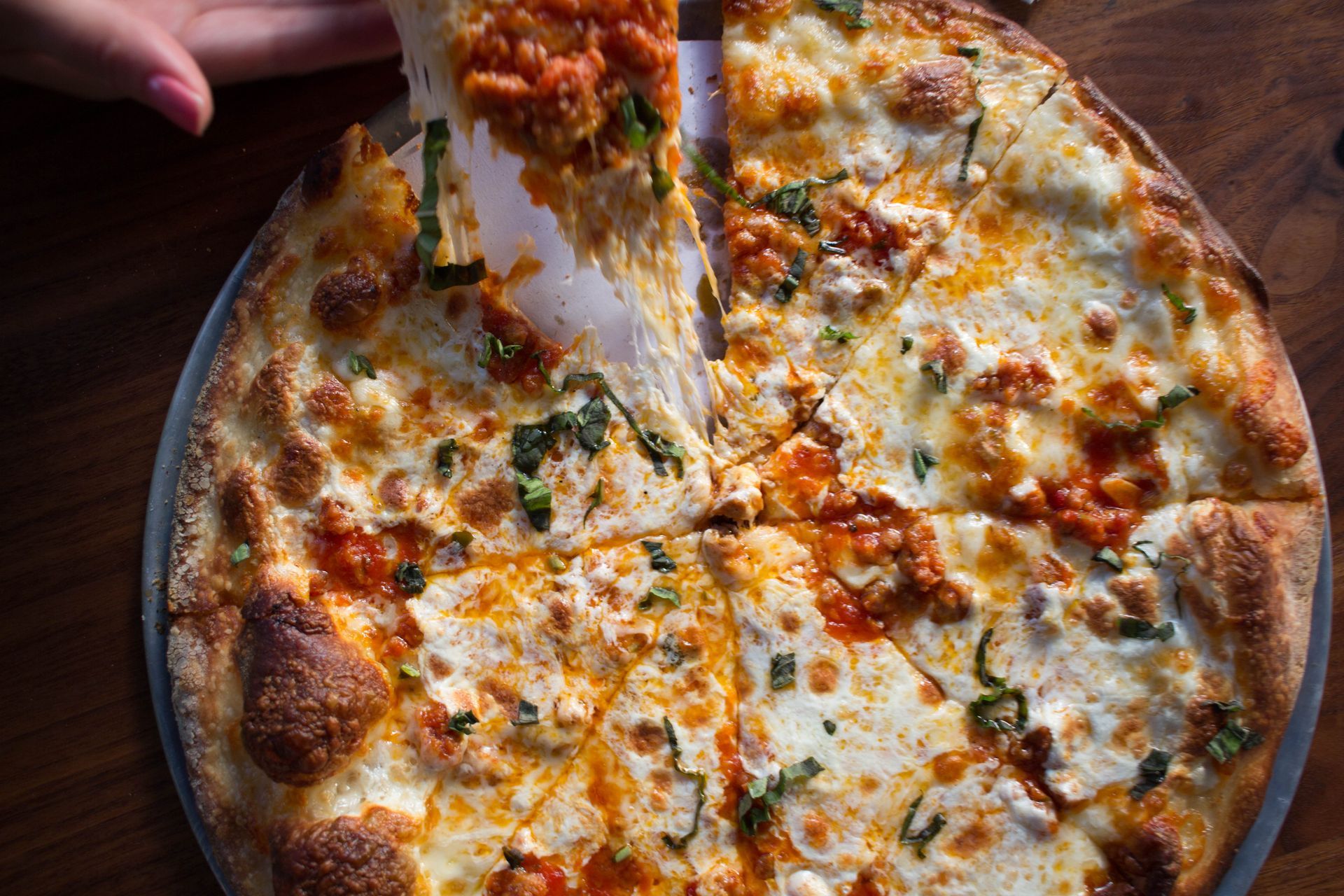 Brick Oven Sausage Pizza.