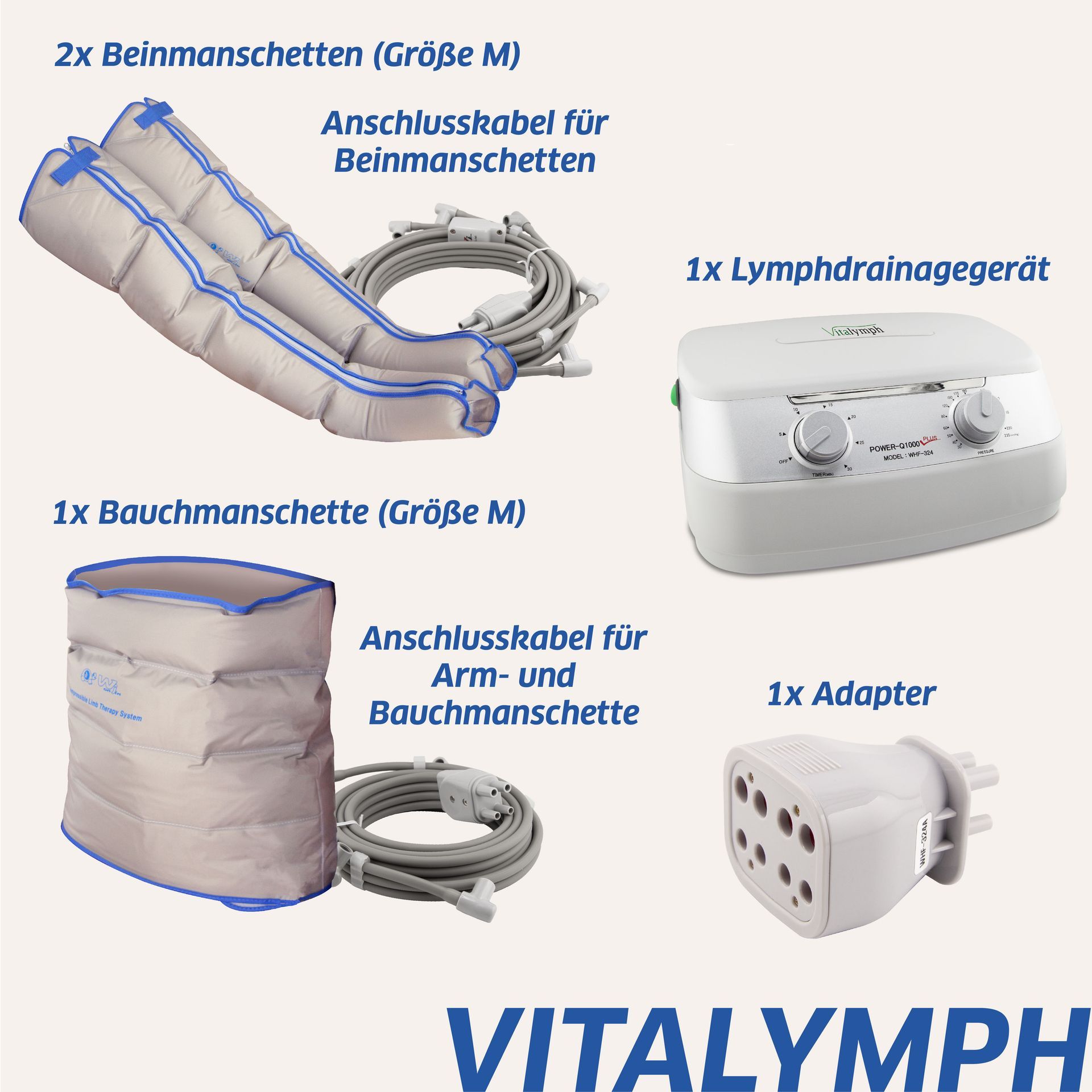 Zu einem Vitalymph-Produkt gehört ein Lymphdrainagegerät