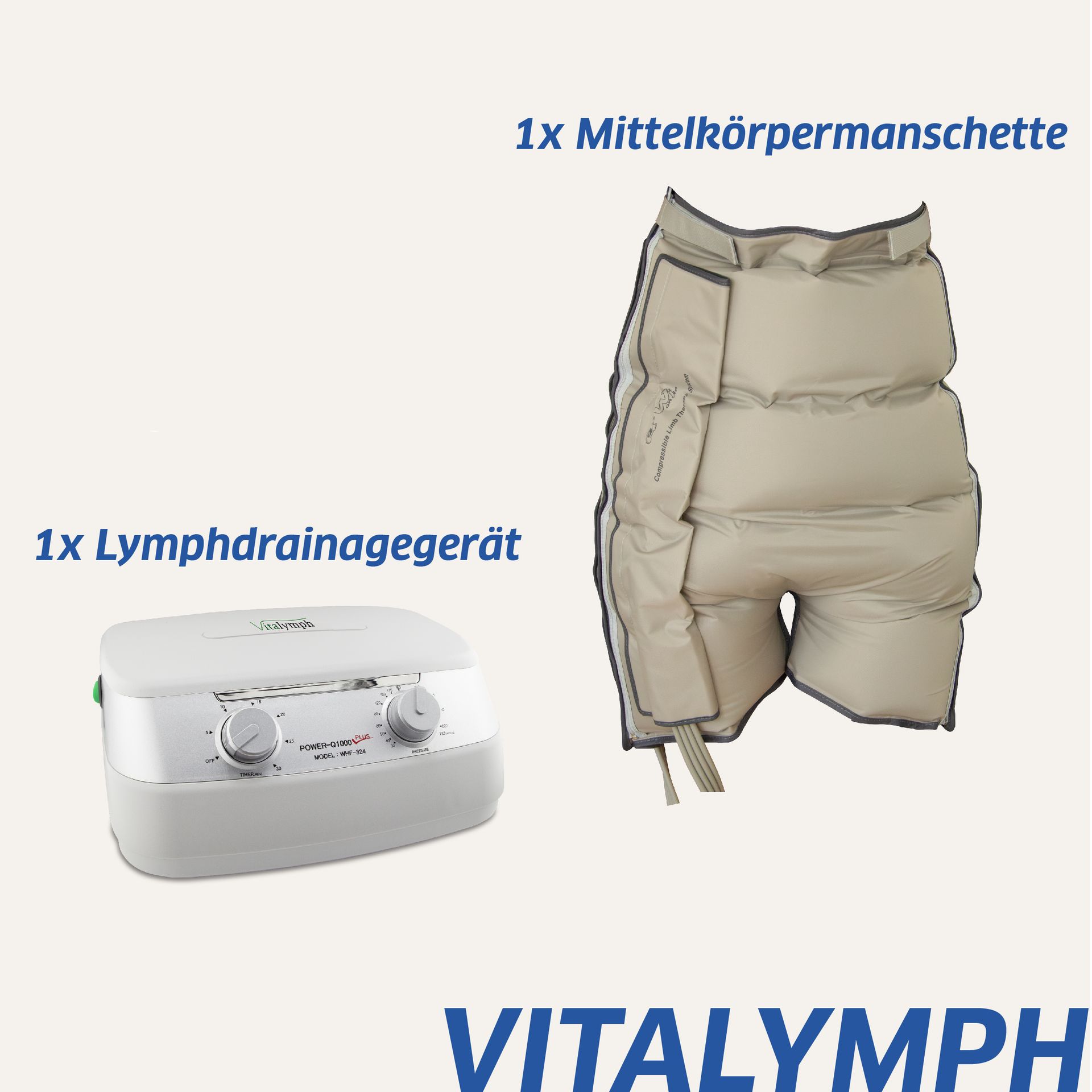 Ein Bild eines Lymphdrainagegeräts neben einer Shorts