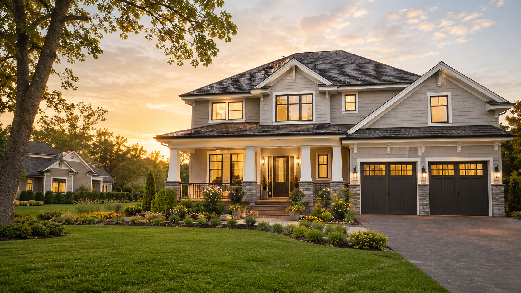 Buyers touring a home with their agent