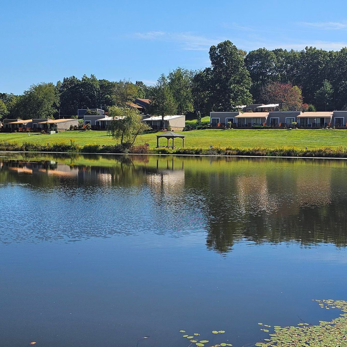 lake lenore view of lodge at chalk hill