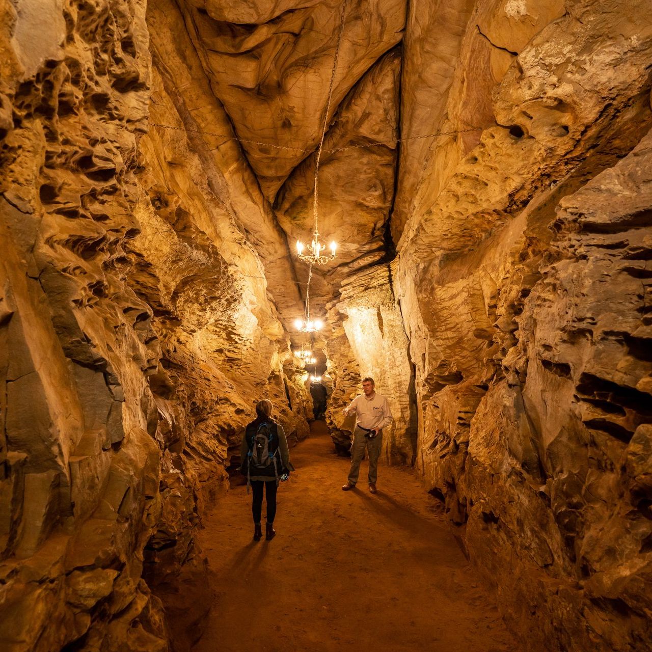 inside laurel caverns